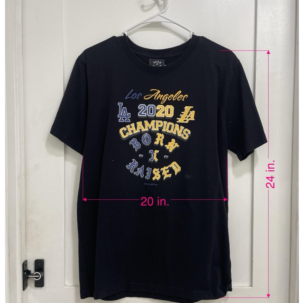 Born-X-Raised : 2020 Black Los Angeles Champions Graphic T-Shirt